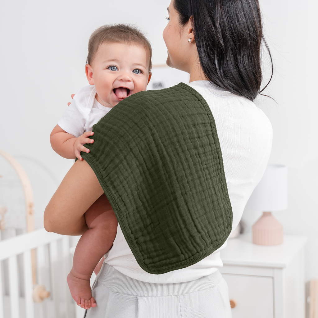 Muslin Burp Cloths, 6 Pack