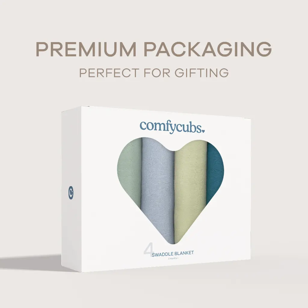 Muslin Swaddle Blankets 47” x 47” 