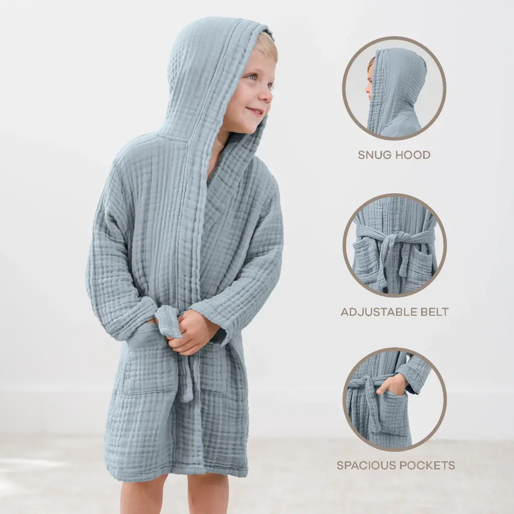 Muslin Bathrobe, 4-5 Years