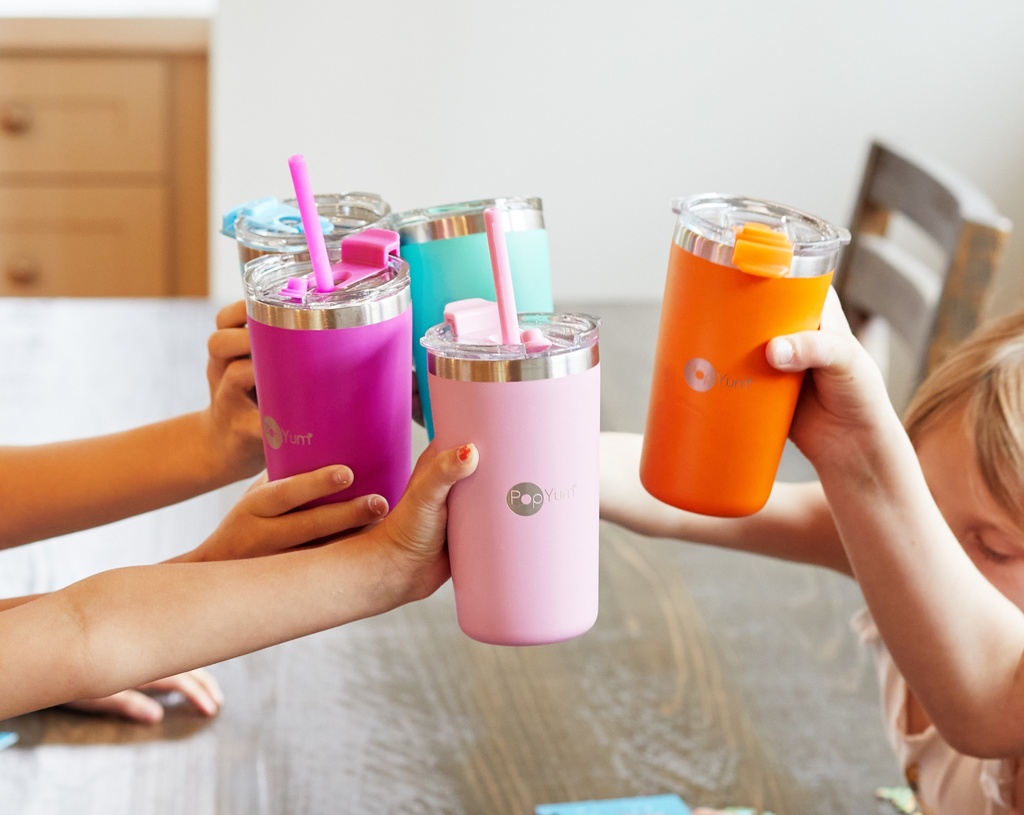 PopYum 13oz Insulated Stainless Steel Kids 2 Pack