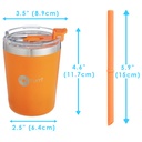 PopYum 9 oz Insulated Stainless Steel Kids 2 pack