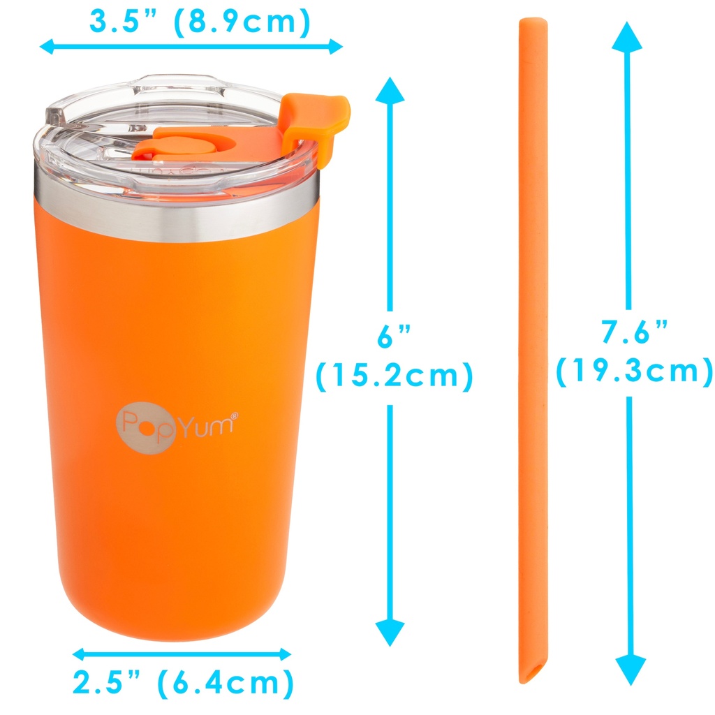 PopYum 13oz Insulated Stainless Steel Kids 2 Pack