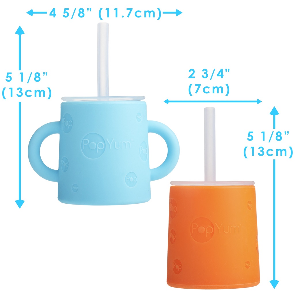 PopYum 5 oz Silicone Training Cup 2 Pack