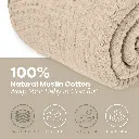 Muslin Blanket, Twin - Sand