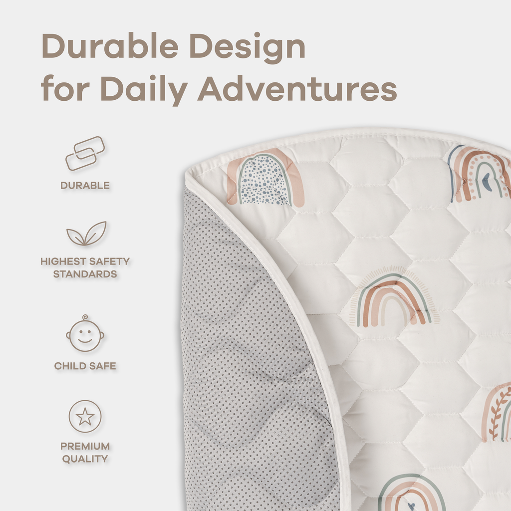 Play Mat, Square, 56" X 56"- Rainbow