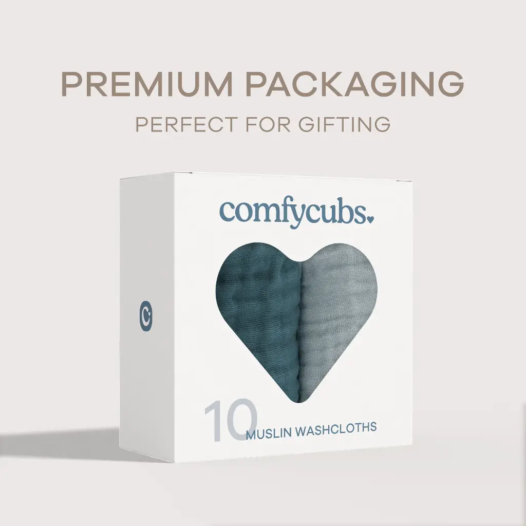 Muslin Washcloths, 10 Pack 