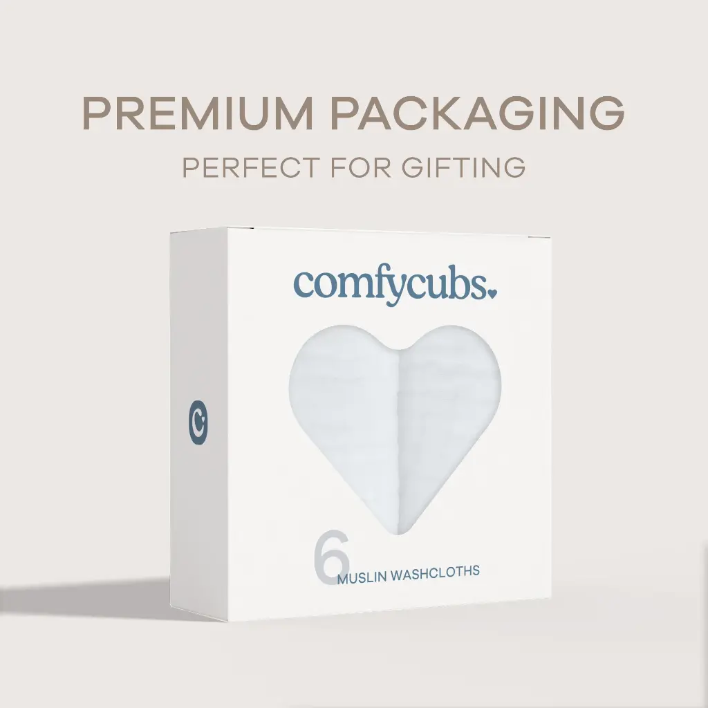 Muslin Washcloths, 6 Pack