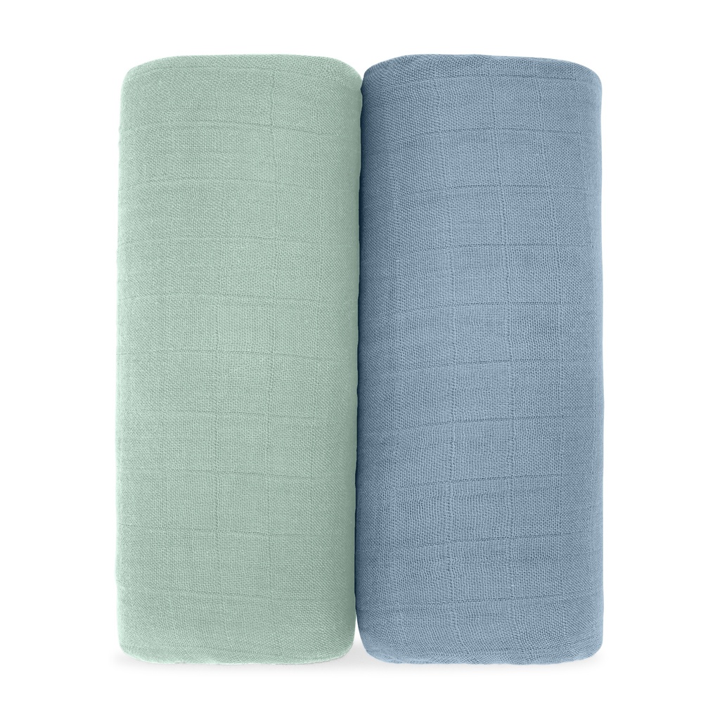 Muslin Swaddle Blankets 2 Pack