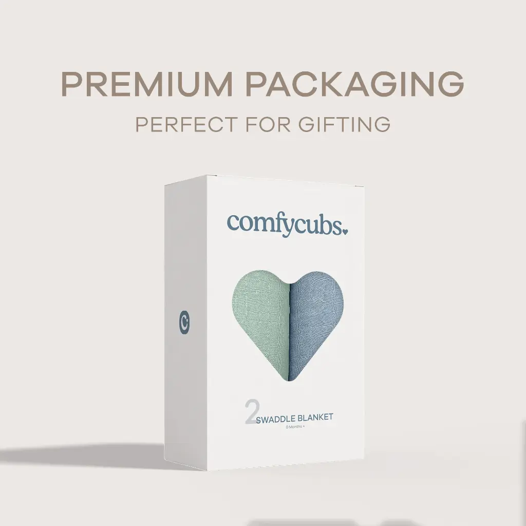 Muslin Swaddle Blankets 2 Pack