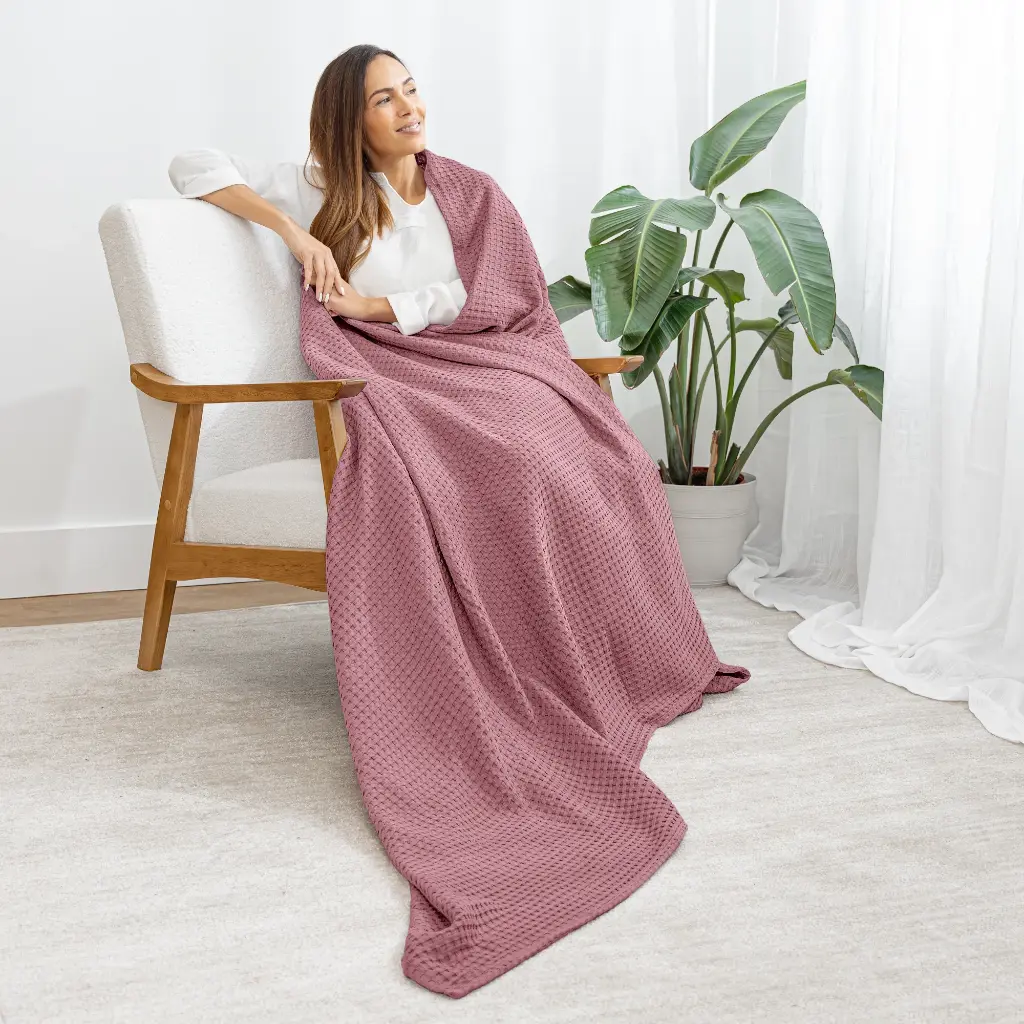 Waffle Blanket - Throw 5