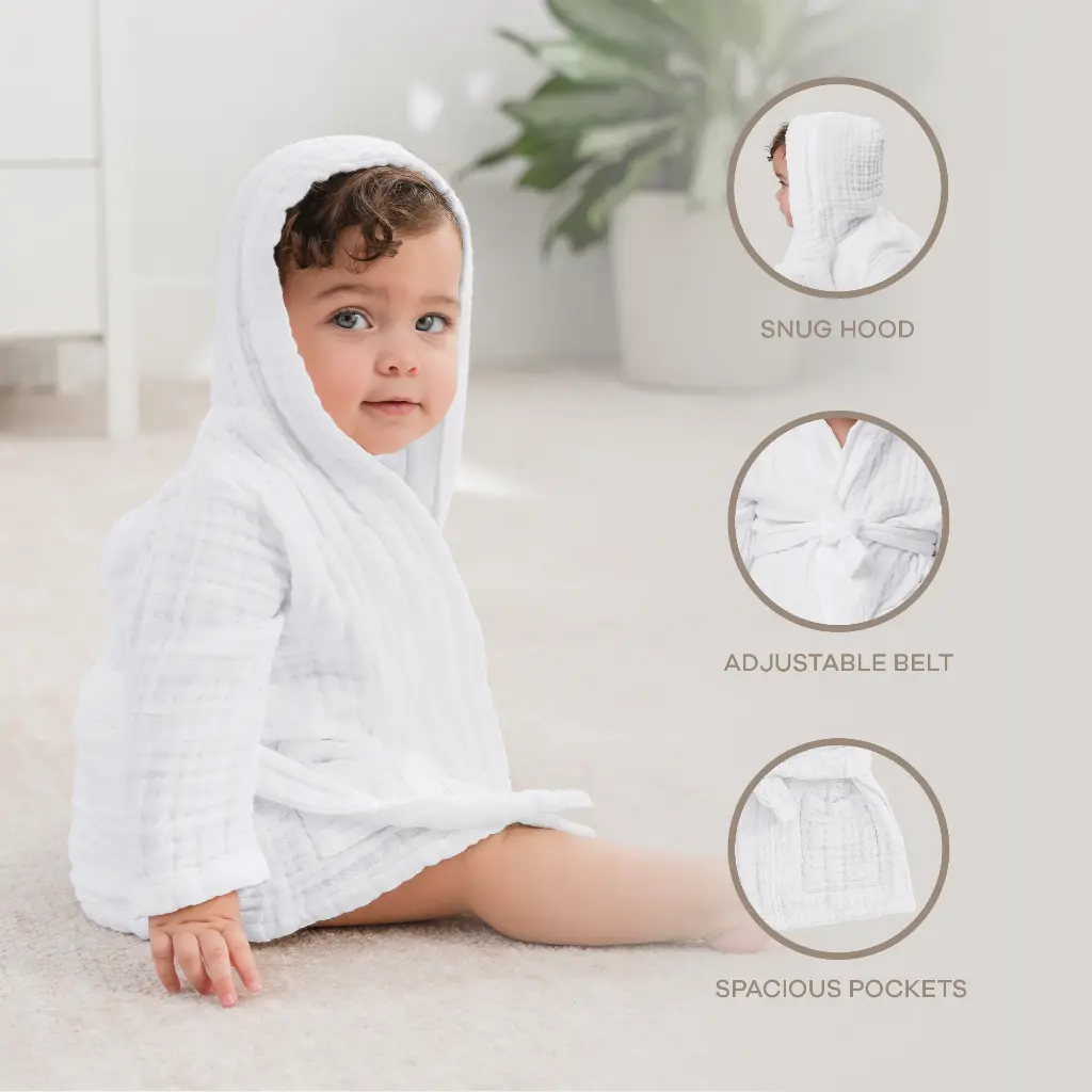 Muslin Bathrobe, 18-24 months 2