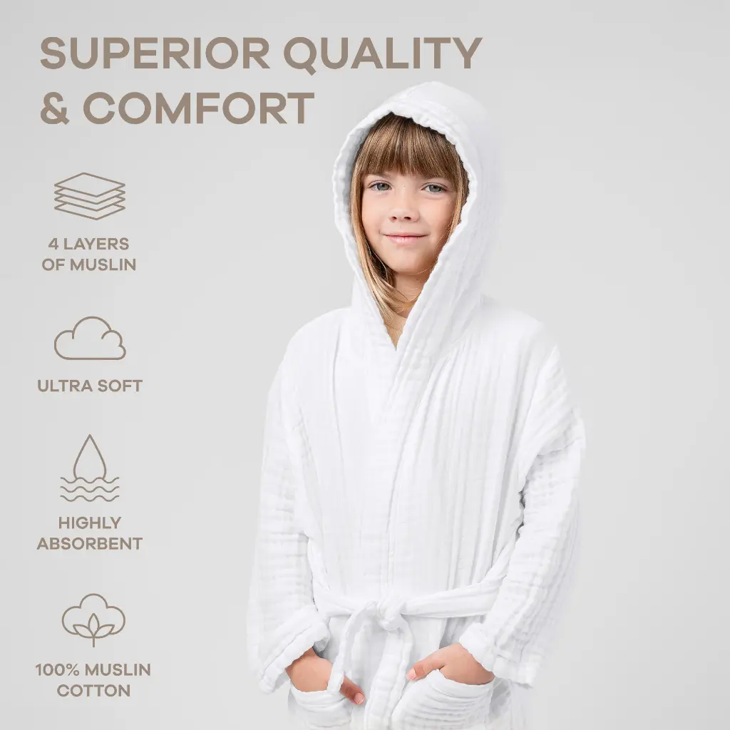 Muslin Bathrobe, 18-24 months 4