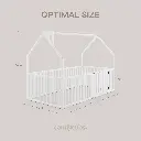 Kids House Gated Floor Bed - Twin 