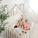 Kids House Gated Floor Bed - Twin 