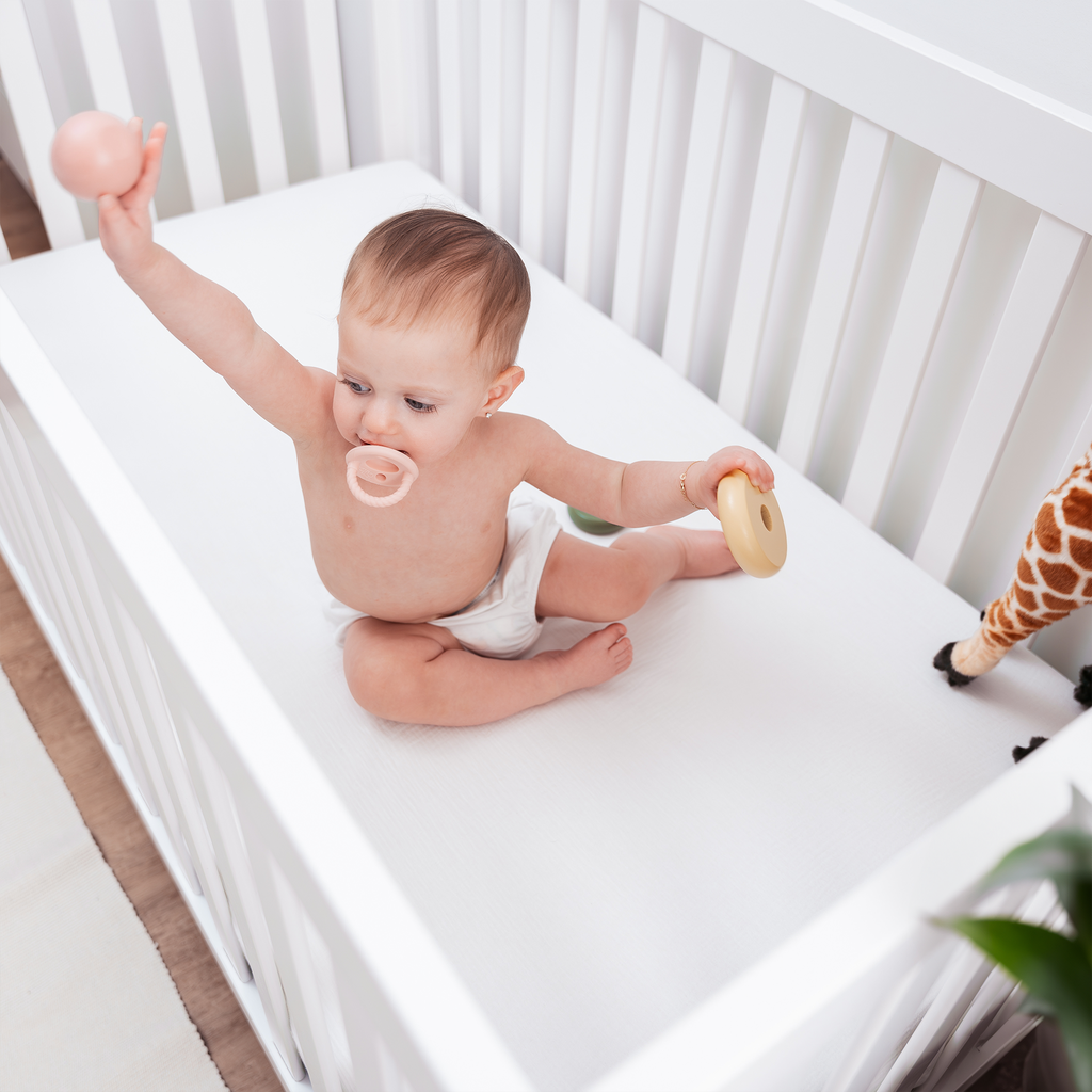 Sábana Ajustable para Cuna de Muselina