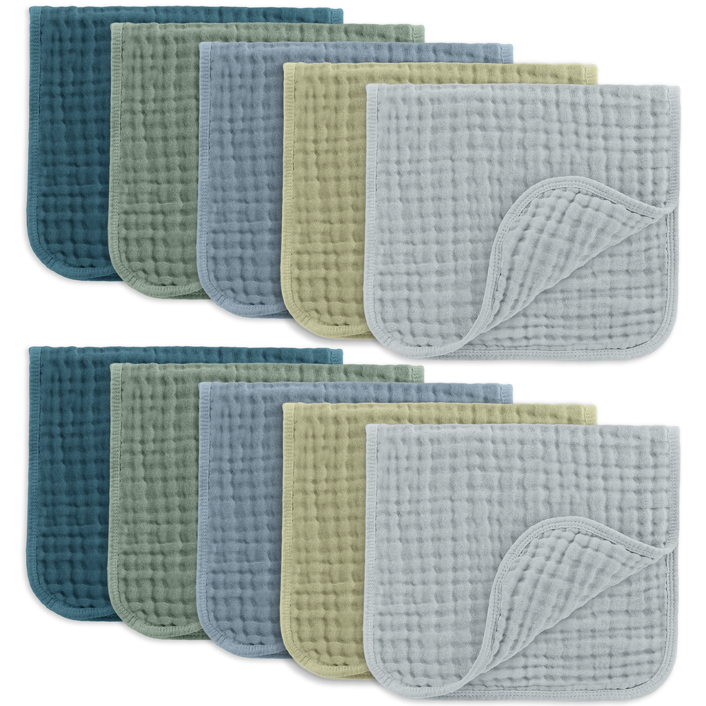 Baberos Antiderrame de Muselina, Pack de 10