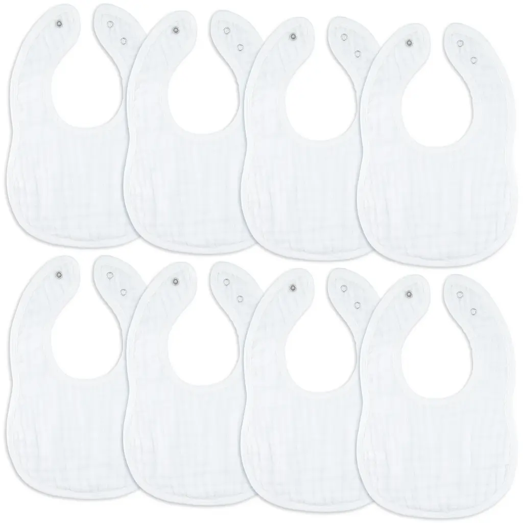 Babero Bandana de Muselina 8 Pack*