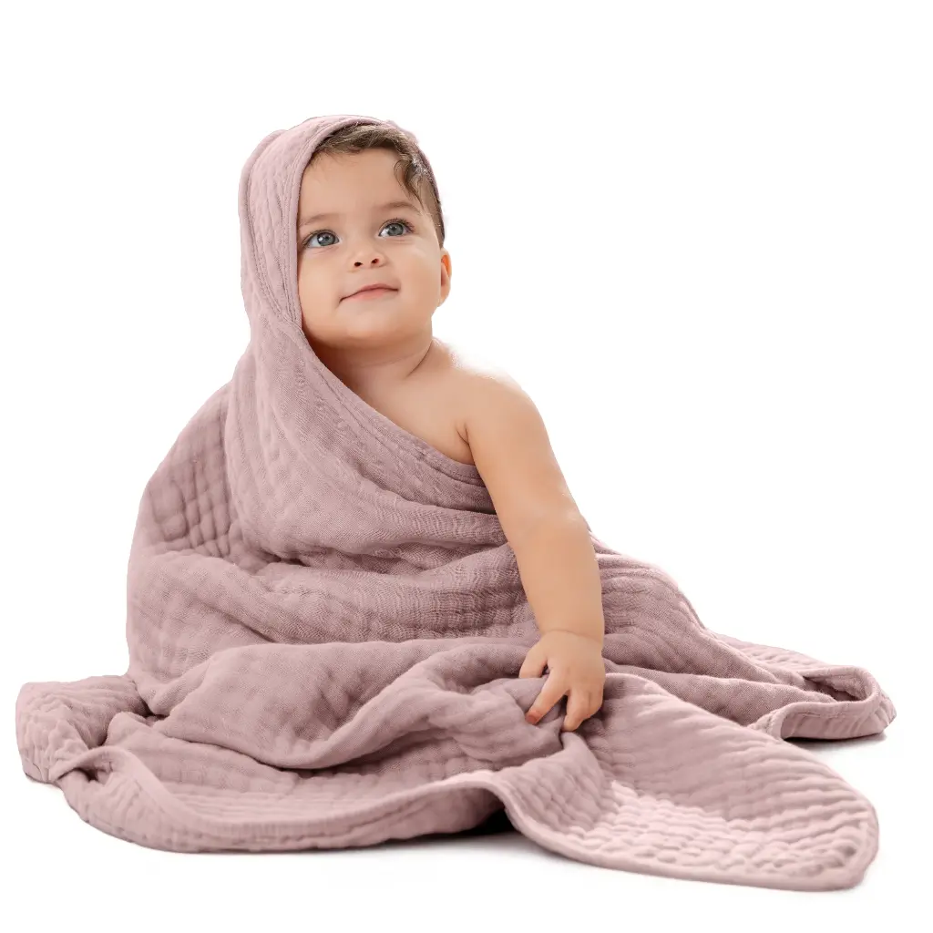 Toalla con Capucha de Muselina, Pack de 1