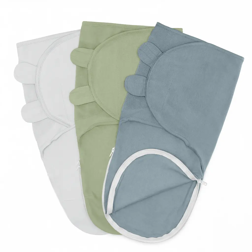 Easy Swaddle con Zipper, Pack de 3 (Talla S/M — 0 a 3 meses)