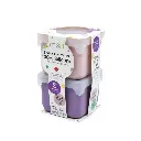 100% Silicone Snack Container - Pink + Purple