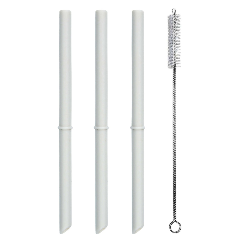 PopYum 9 oz Replacement Straws 3 Pack, Grey  