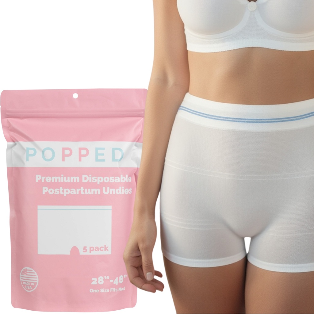 Disposable Postpartum Underwear — Ropa Interior Desechable Postparto, Pack de 5