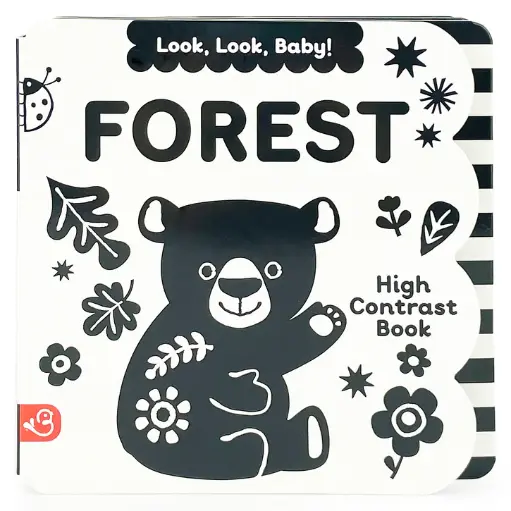 [1010460] Libro de Alto Contraste — Look, Look, Baby! Forest