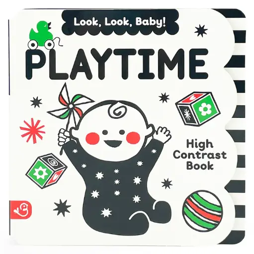 [1010470] Libro de Alto Contraste — Look, Look, Baby! Playtime