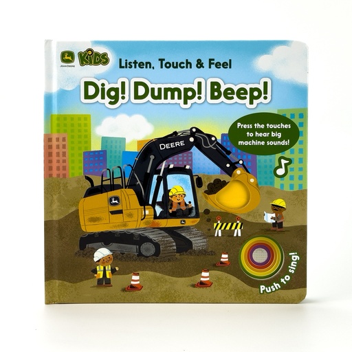 [1011020] Libro Interactivo — John Deere Kids: Listen, Touch & Feel Dig! Dump! Beep!