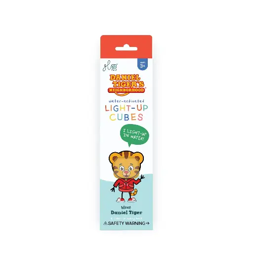 [GP4PKDTIGERCASE] Light-Up Cubes Daniel Tiger, Pack de 4