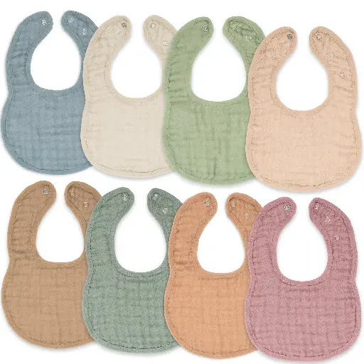 Babero Bandana de Muselina 8 Pack*