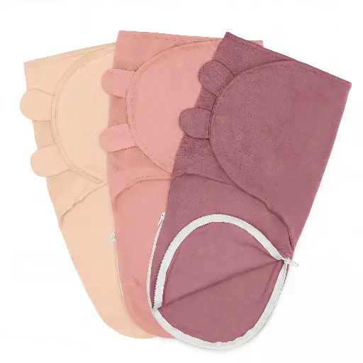 Easy Swaddle con Zipper, Pack de 3 (Talla L — 3 a 6 meses)